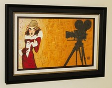 TODD WHITE (b.1969 ) Limited Edition Print on Board HER FIRST SCREEN TEST + COA