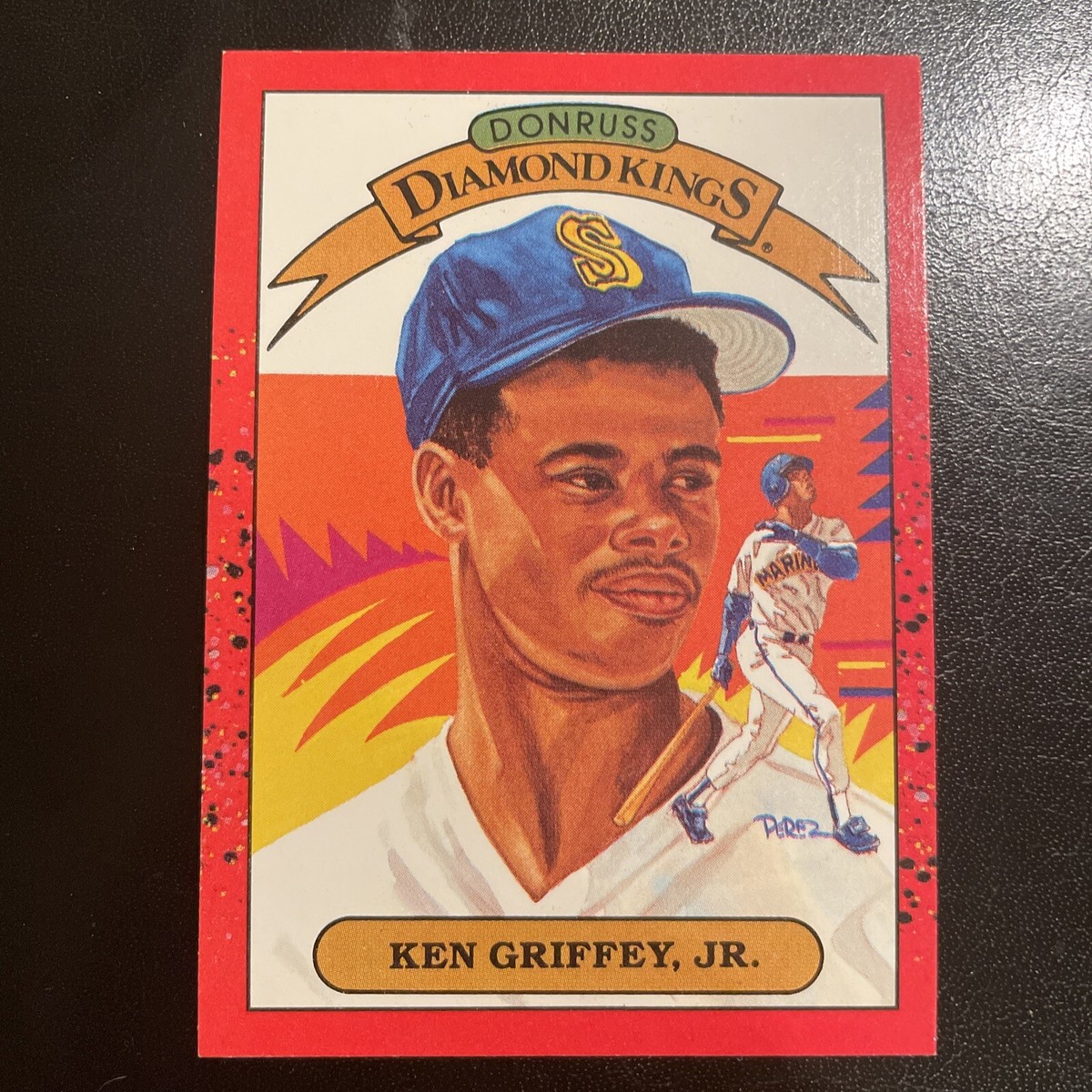 1990 DONRUSS KEN GRIFFEY JR . DIAMOND KINGS Error Card