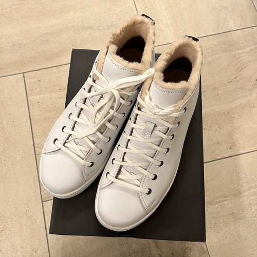 NUEVO UGG Para hombres Cuero Lana Pismo Acogedor Moda Tenis Zapatos Blanco Talla 8 - Imagen 4 de 12