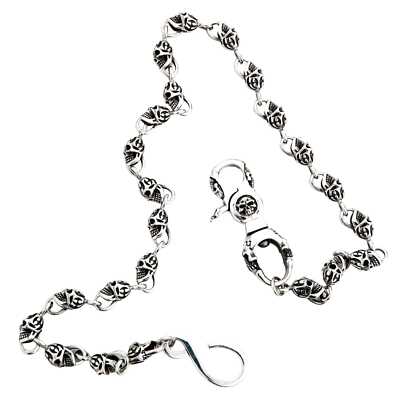 アクセサリー scull Wallet chain silver 925 necklace Skull