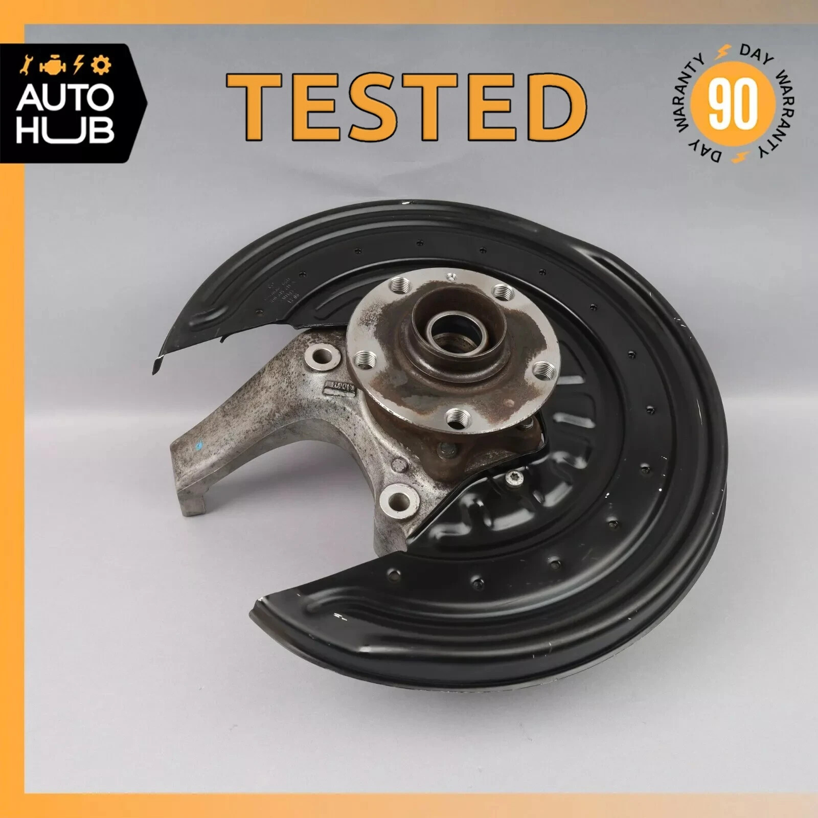03-13 Bentley Continental GT Rear Left Driver Side Spindle Knuckle Hub OEM
