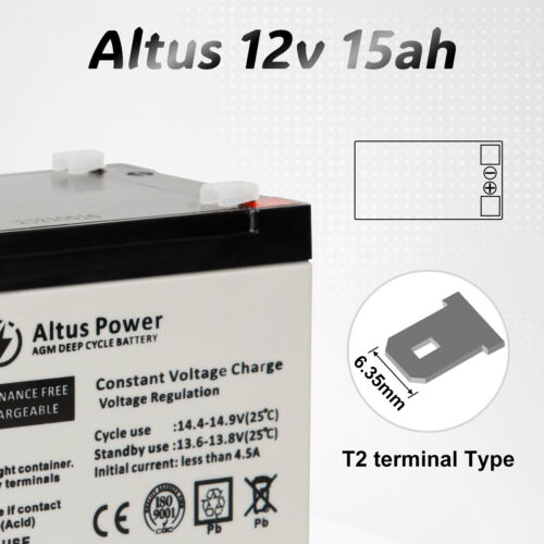 Altus 7Ah 9Ah 12Ah 15Ah 22Ah AGM Battery Deep Cycle SLA Lead Acid Rechargeable - Picture 36 of 49