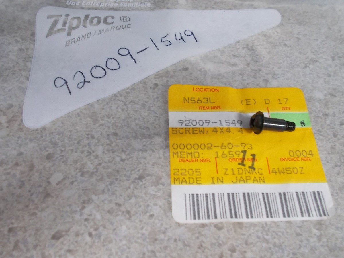 【Loose Screw】 NOS OEM Kawasaki Screw 4x4.4 1988-00 ZX1000 ZX1100 ZX750
