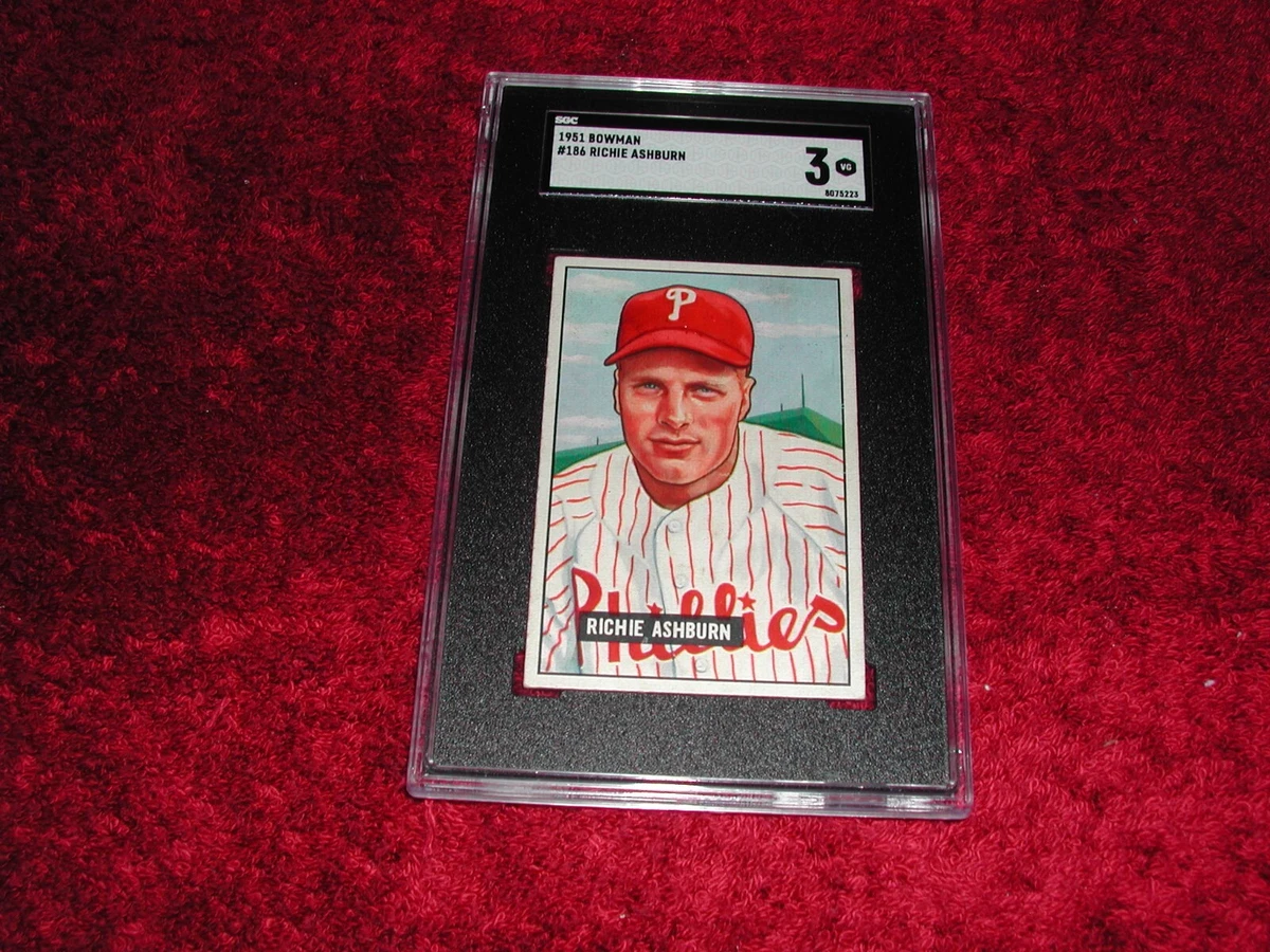 Richie Ashburn Philadelphia Phillies Baseball Sports Trading Cards 
