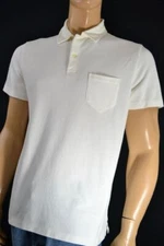 POLO Ralph Lauren Off White Cream Mesh Shirt with Pocket NWT