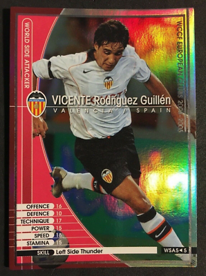 2004-05 Panini WCCF World SA Vincente Rodriguez Guillen Valencia