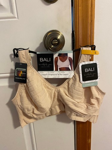 BRAND NEW WOMEN'S SIZE LARGE BALI BEAUTIFULLY YOU WIRELESS BRA