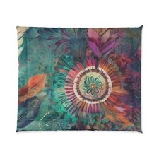 Fall Boho Feathery thick fluffy warm Comforter