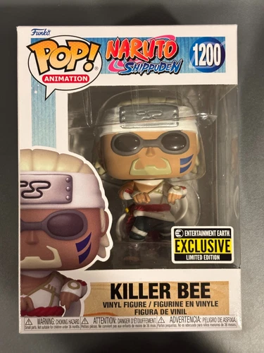 FUNKO POP NARUTO KILLER BEE #1200 EE Exclusive Vinyl Figure W/ Protector