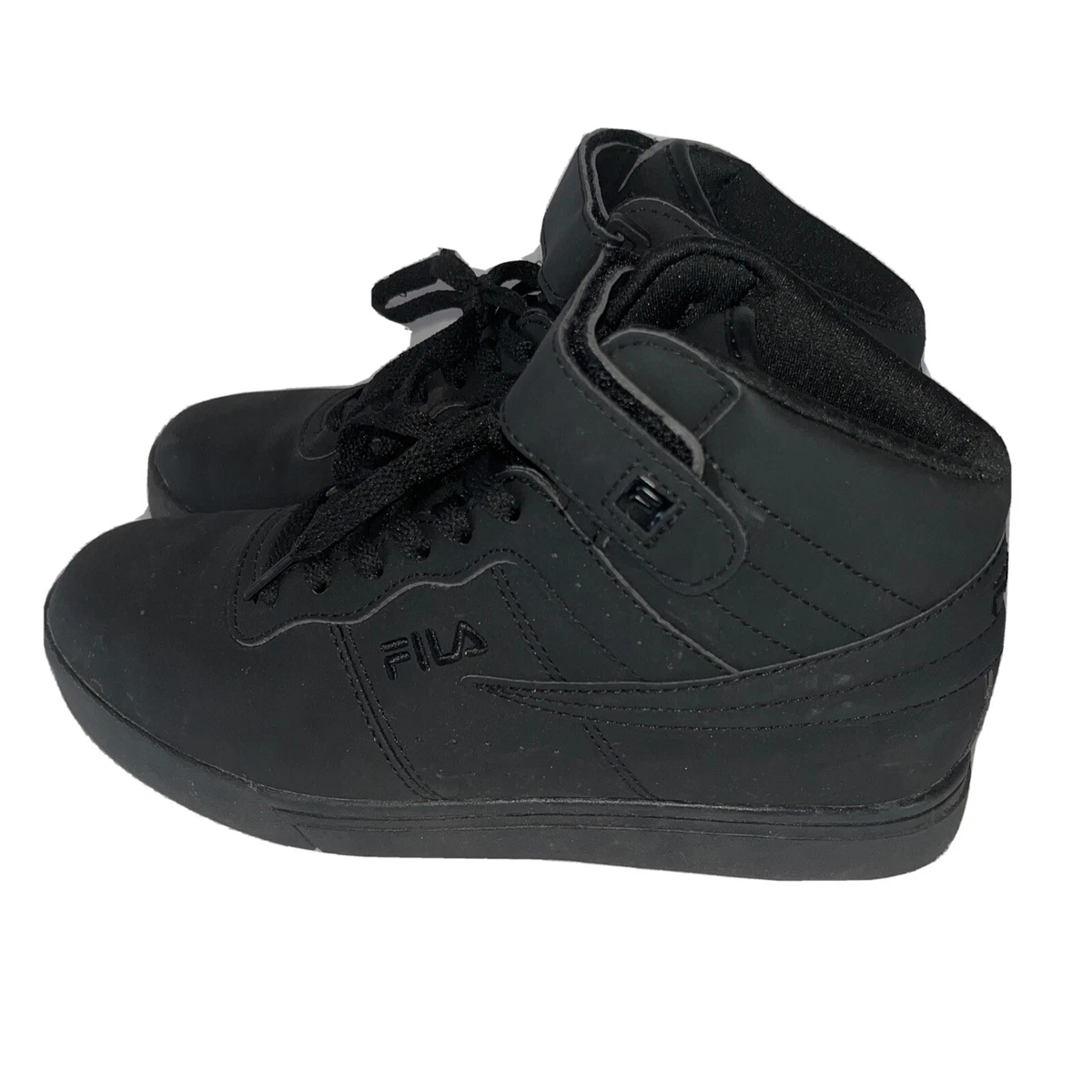 Fila A HIGH Black Mono Top Basketball Sneakers 3CM00175 001