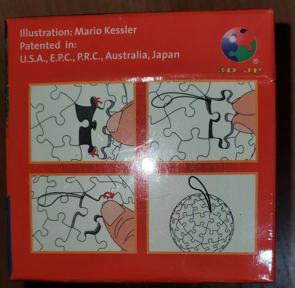 NEW Puzzle Ball Snow in Town Christmas 60 Pieces Ornament Style 3D Puzzle 7CM - Image 2 of 4