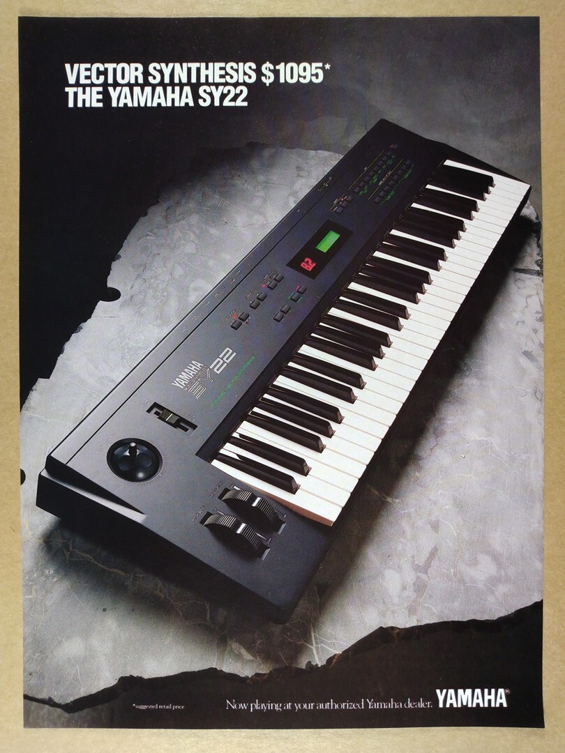 ヤマハ SY22 YAMAHA SY22 Vector Synthesizer 1990 | HQ DEMO - YouTube
