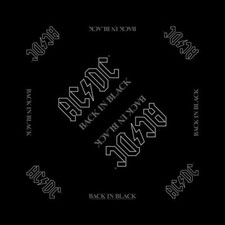 AC/DC - Back In Black Cotton Bandana - 21" x 21"