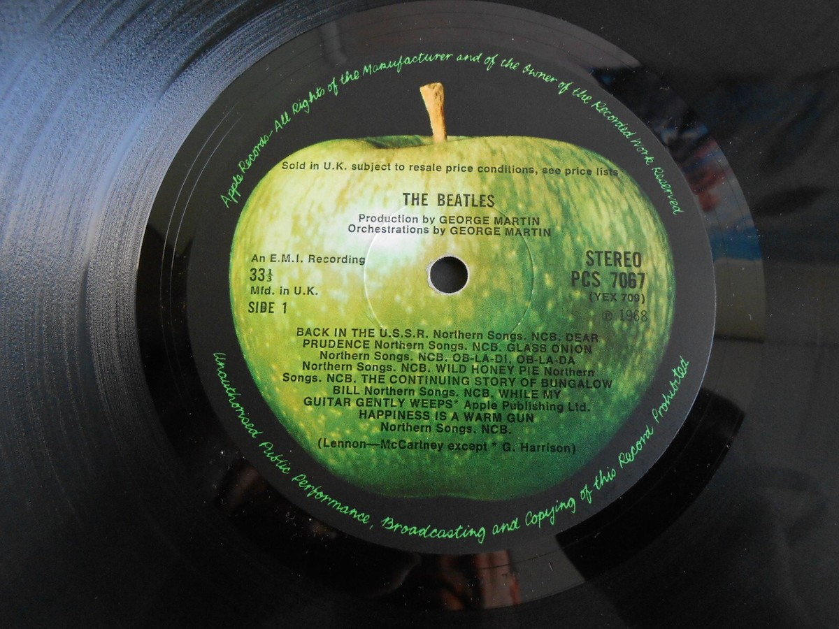 THE BEATLES WHITE ALBUM UK版 STEREO BEATLES - WHITE ALBUM - UK - STEREO - COMPLETE - TOP - EMI