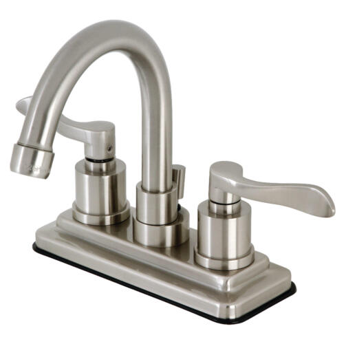 Kingston Brass KS866.DFL NuWave 1.2 GPM Centerset Bathroom Faucet - Nickel