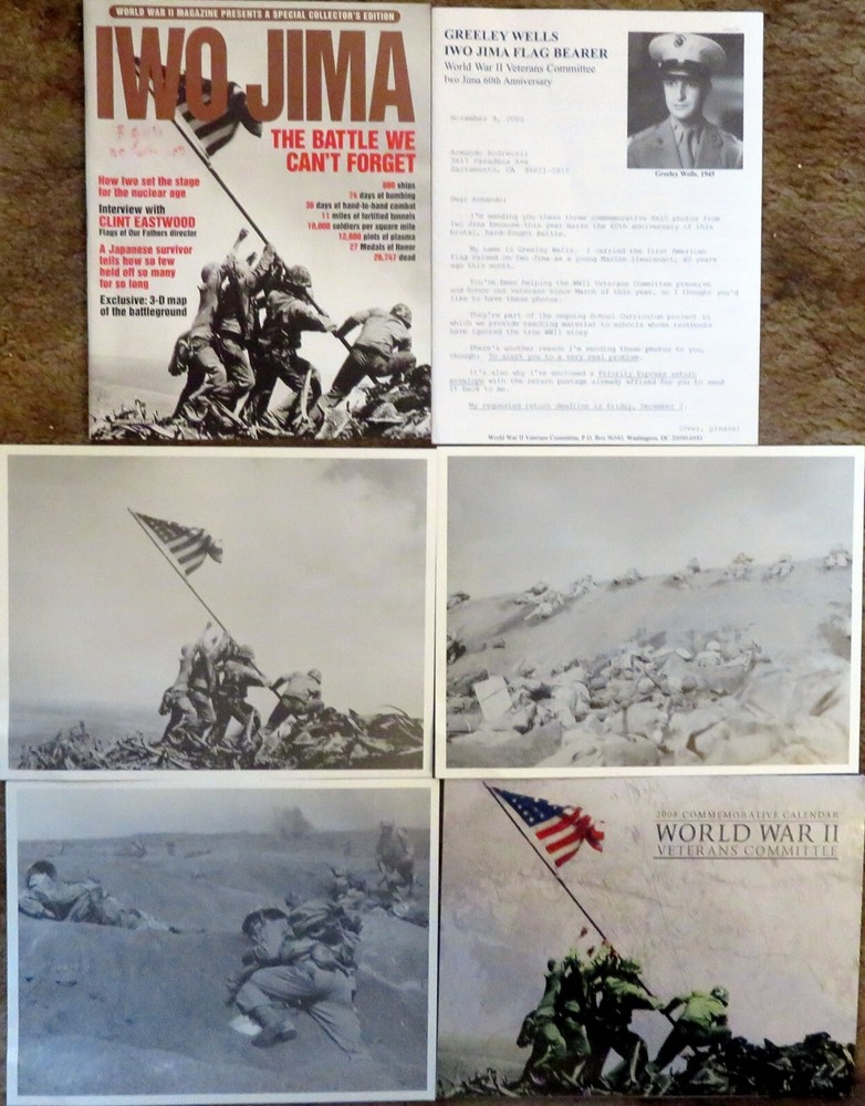 IWO JIMA - WW II Magazine Special Collector's Edition - Mag, Photos, Calendar