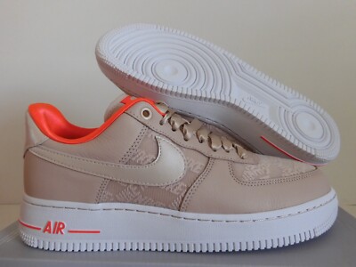 WMNS NIKE AIR FORCE 1 07 FOSSIL STONE ''ROSE GOLD'' SZ 10 [DQ7782-200]