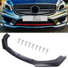 For Mercedes W176 A200 A260 A45 AMG Front Bumper Splitter Lip Spoiler Body Kit