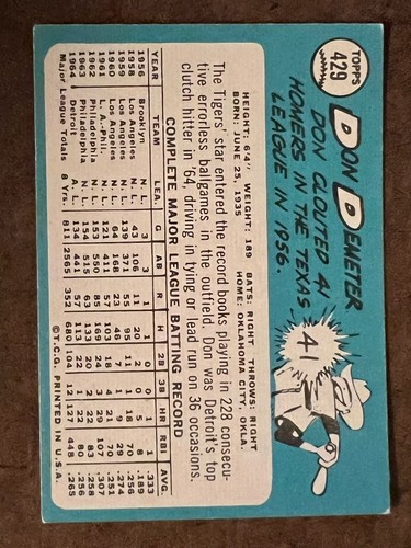1965 Topps Baseball Singoli - Scegli la tua carta -- 371-598 -- numeri alti - Foto 137 di 357