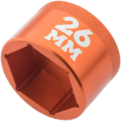Fox Shox Flush Ground Top Cap Socket Tool for Fox Fork Caps 26mm Orange