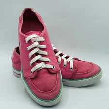 LACOSTE Hot Pink Woman’s Size 7 Low Top Sneakers Shoes 21233-0610 Authentic