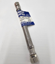 QTY 3 Eastman 06C06C-006-PS05 Braided Stainless Steel Faucet Connector 3/8"