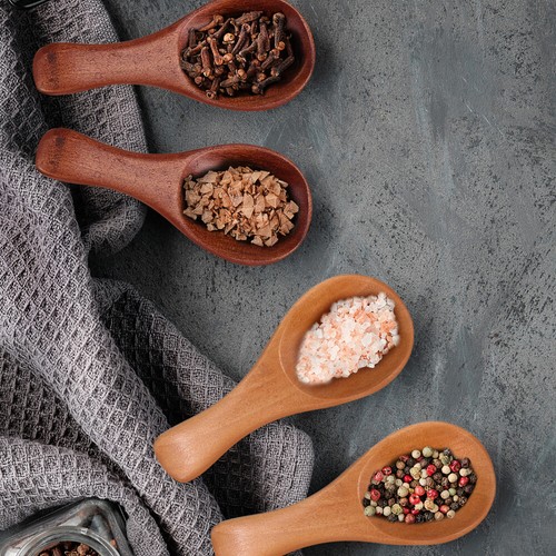 9pcs Small Wooden Spoons Condiments Bath Salt Spoons for Coffee Tea Sugar Salt - Bild 9 von 11
