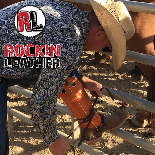 SALE New Tall Rockin Leather RoughStock Bull Riding Buckaroo Cowboy Western Boot eBay