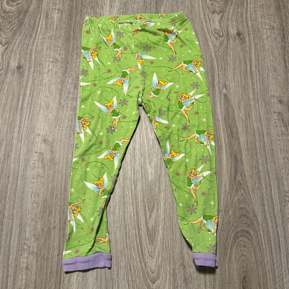 Винтажный Disney феи Динь-Динь пижама 2 изделия комплект размер 5T ребенка ясельного возраста AOP РЕДКАЯ - Изображение 4 из 4