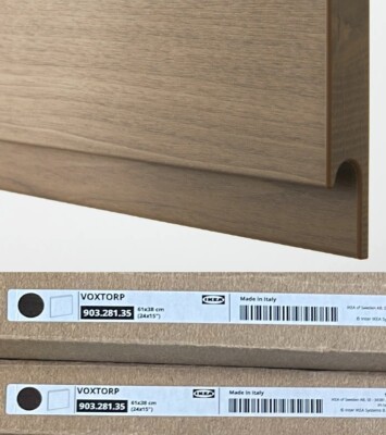IKEA VOXTORP Walnut Kitchen Cabinet Drawer and Door Fronts in Various Sizes NEW