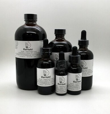 Haritaki Tincture, Extract, Chebulic Myrobalan, Digestion, Adaptogen, Mult Sizes