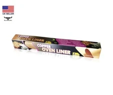 2 Pack Non-Stick Copper Oven Liner 20” x 16" Baking Cooking Sheet BBQ Grill Mat