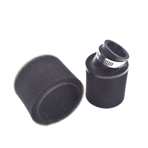 37mm 38mm Bent Angled Foam Air Filter Pod PIT Quad Dirt Bike ATV Buggy GY6 50cc - Foto 10 di 12