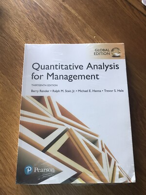 Quantitative Analysis for Management 13th Edition