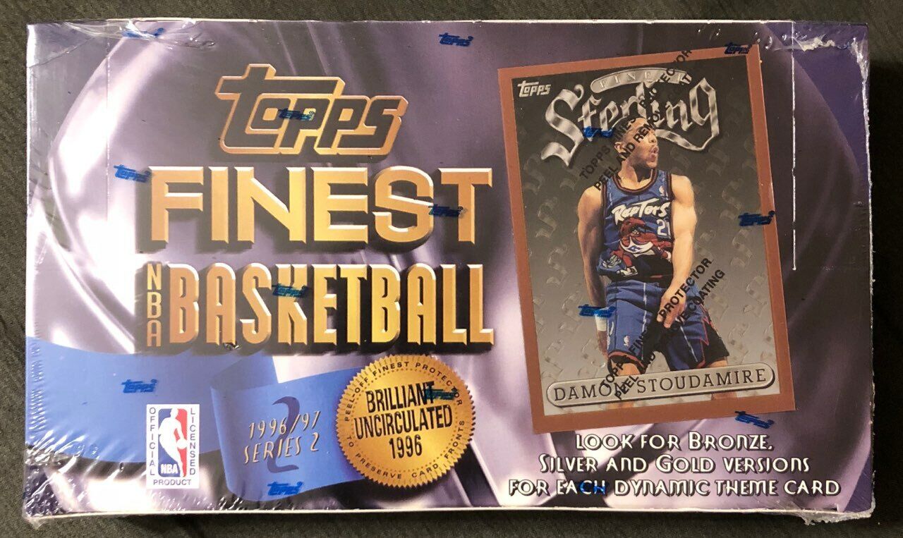 Image 1 - 1996-97 Topps FINEST Series 2 Basketball SEALED Hobby Box - Kobe #269 REFRACTOR?