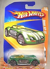 2009 Hot Wheels #59 Track Stars 5/12 DODGE XP-07 Green w/Chrome Pr5 Spoke Wheels