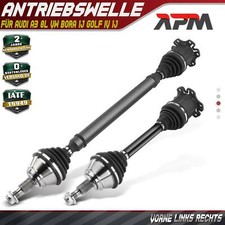 2x Antriebswelle Vorne L+R ohne ABS Ring Automatikgetriebe für Audi A3 VW Bora