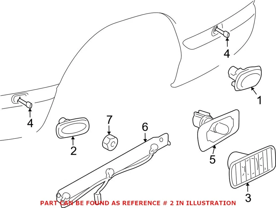 Enchufe de luz de manija de puerta Mopar genuino OEM para Dodge Ram 3500 68042140AA Foto 2 de 2