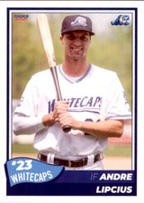 2021 West Michigan Whitecaps Choice #18 Andre Lipcius Williamsburg Virginia Card