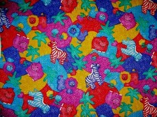 Valance Nursery Baby Jungle Safari Animal Lion Hippo Zebra Palm 42 x 13