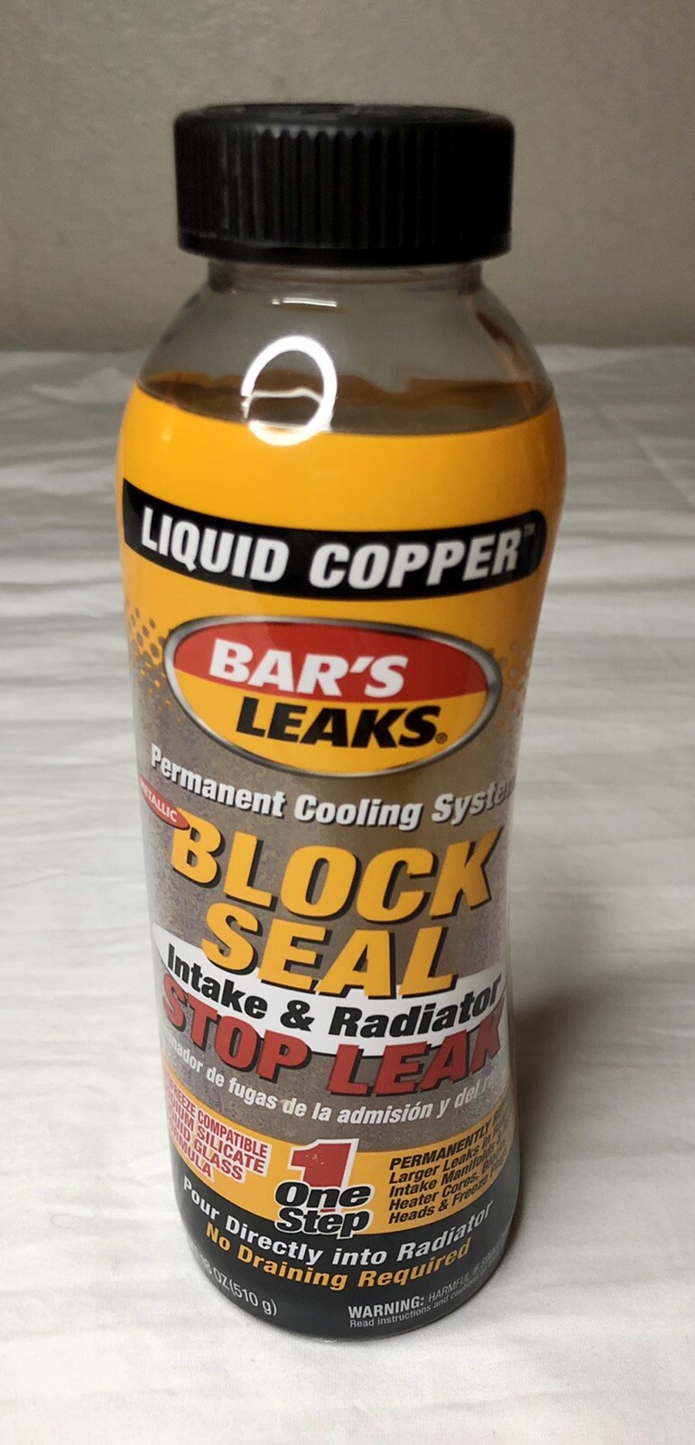 Bar's Leaks 1109 Block Seal Intake & Radiator Stop Leak Liquid Copper