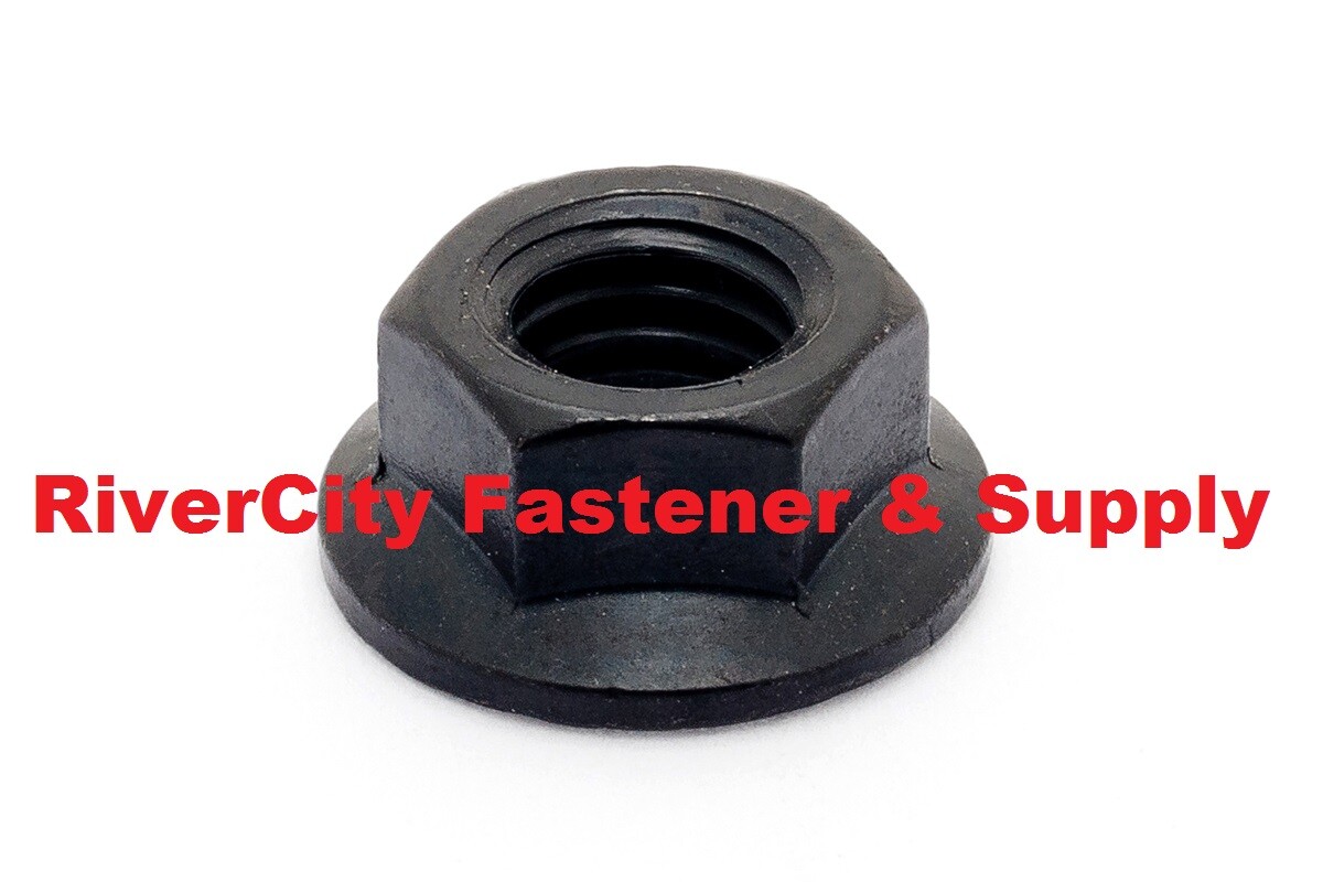 3/4-10 Hex Flange Nut Grade 8 3/4x10 Nuts 3/4 x 10 Smooth Bottom Phos & Oil
