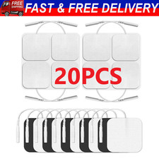 40 TENS Electrode Pads EMS Replacement Unit 7000 3000 2x2 Muscle Stimulator BULK