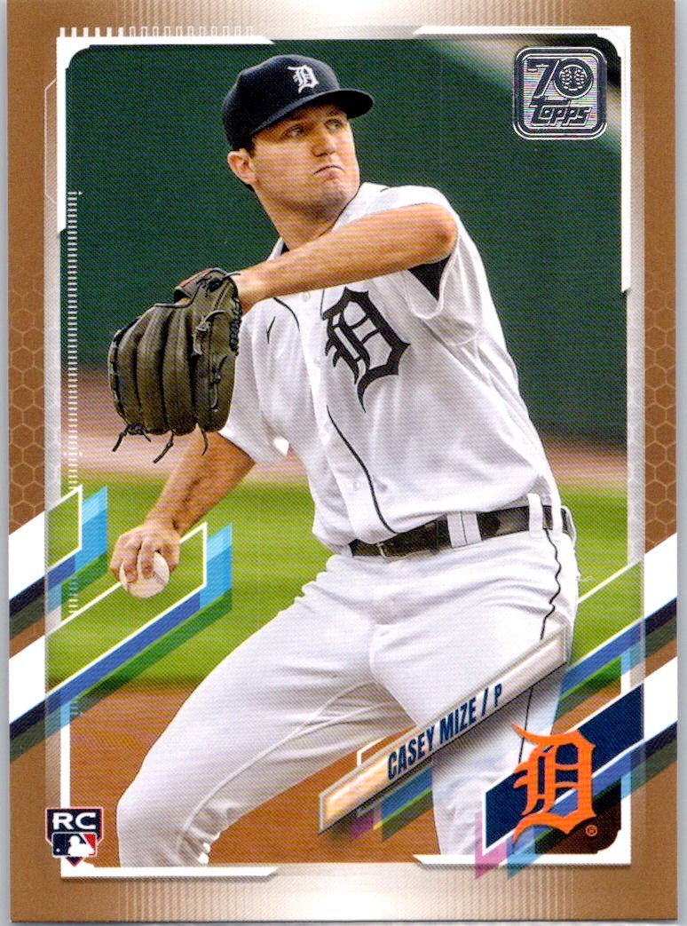 2021 Topps Gold #321 Casey Mize #/2021 Rookie Detroit Tigers