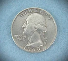 1960-D Washington Silver Quarter - VERY FINE CONDITION, #9