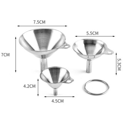 Brand New Trichter 4.2 X 4.5 X 0.6cm 5.5 X 5.3 X 0.9cm 7.5 X 7 X 1.2cm
