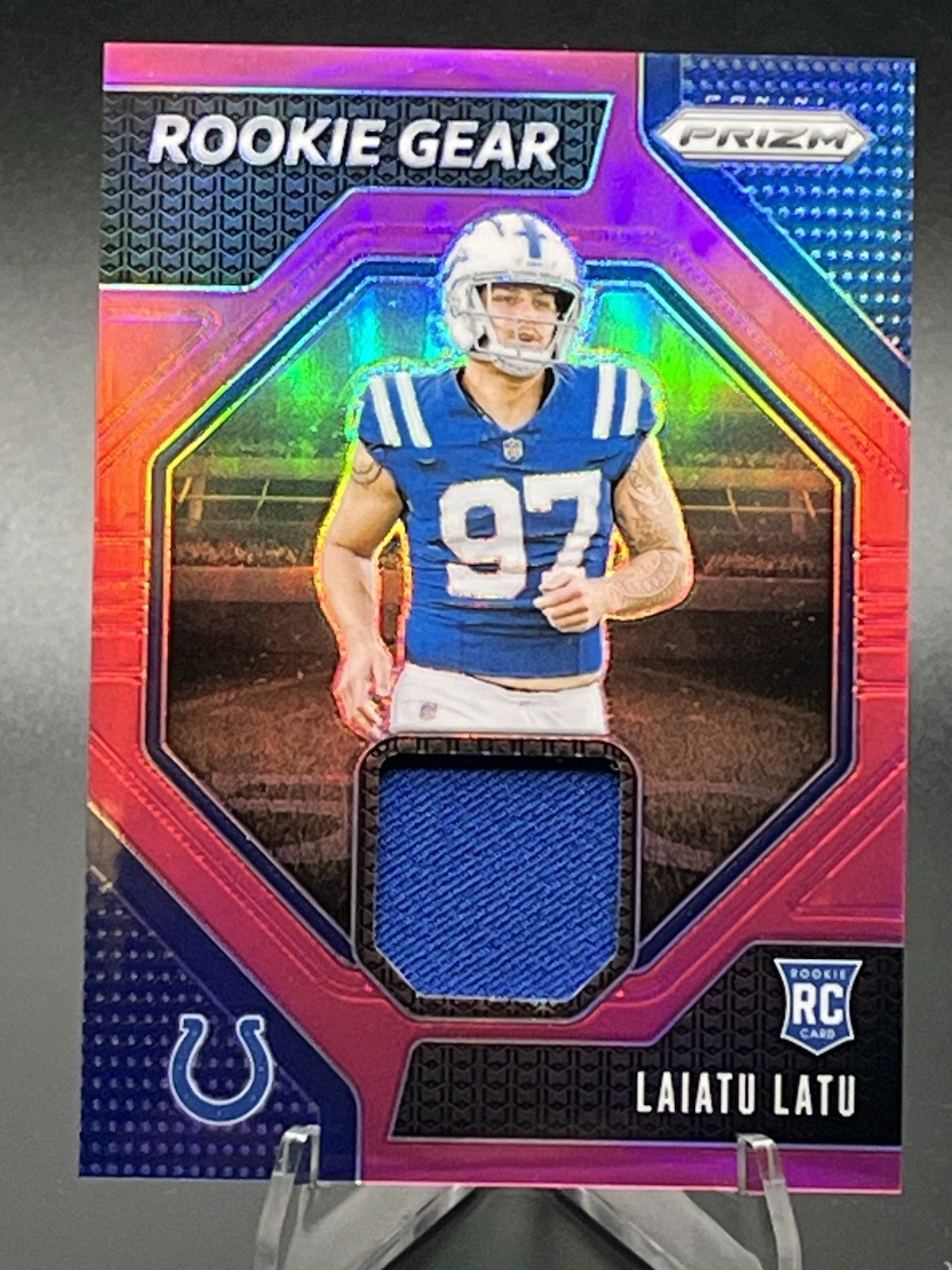 Laiatu Latu Panini Prizm Rookie Gear #RGLLU Pink Prizm