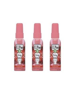 Air Wick V.I.P. Pre-Poop Toilet Spray Rosy Starlet Air Freshener1.85 Oz Pack 3