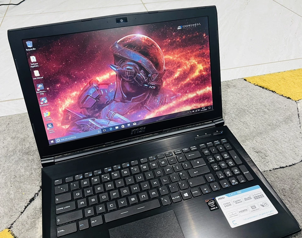 Gaming MSI MS-16J3 ,15.6"Laptop,Intel Core i5-4210H, 8GB Ram,1000GB HDD,Win 10 - Image 4 of 4