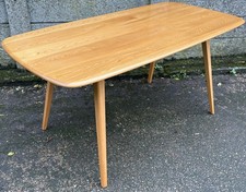 FINE RETRO ERCOL PLANK DINING TABLE AMAZING CONDITION